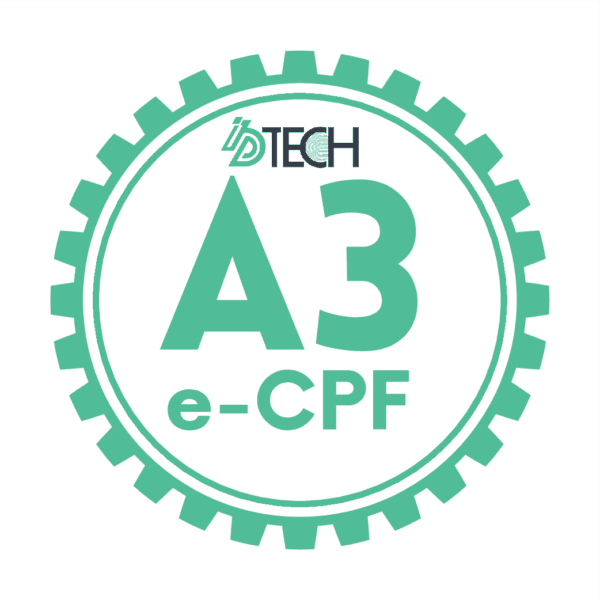 Selo do certificado digital e-CPF A3